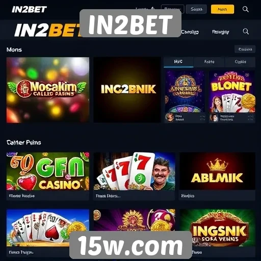IN2BET oferece variedade de jogos de cassino online