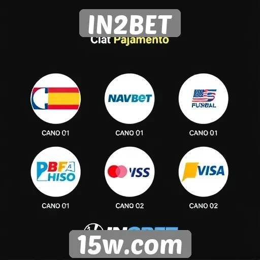 Comparativo de métodos de pagamento no IN2BET